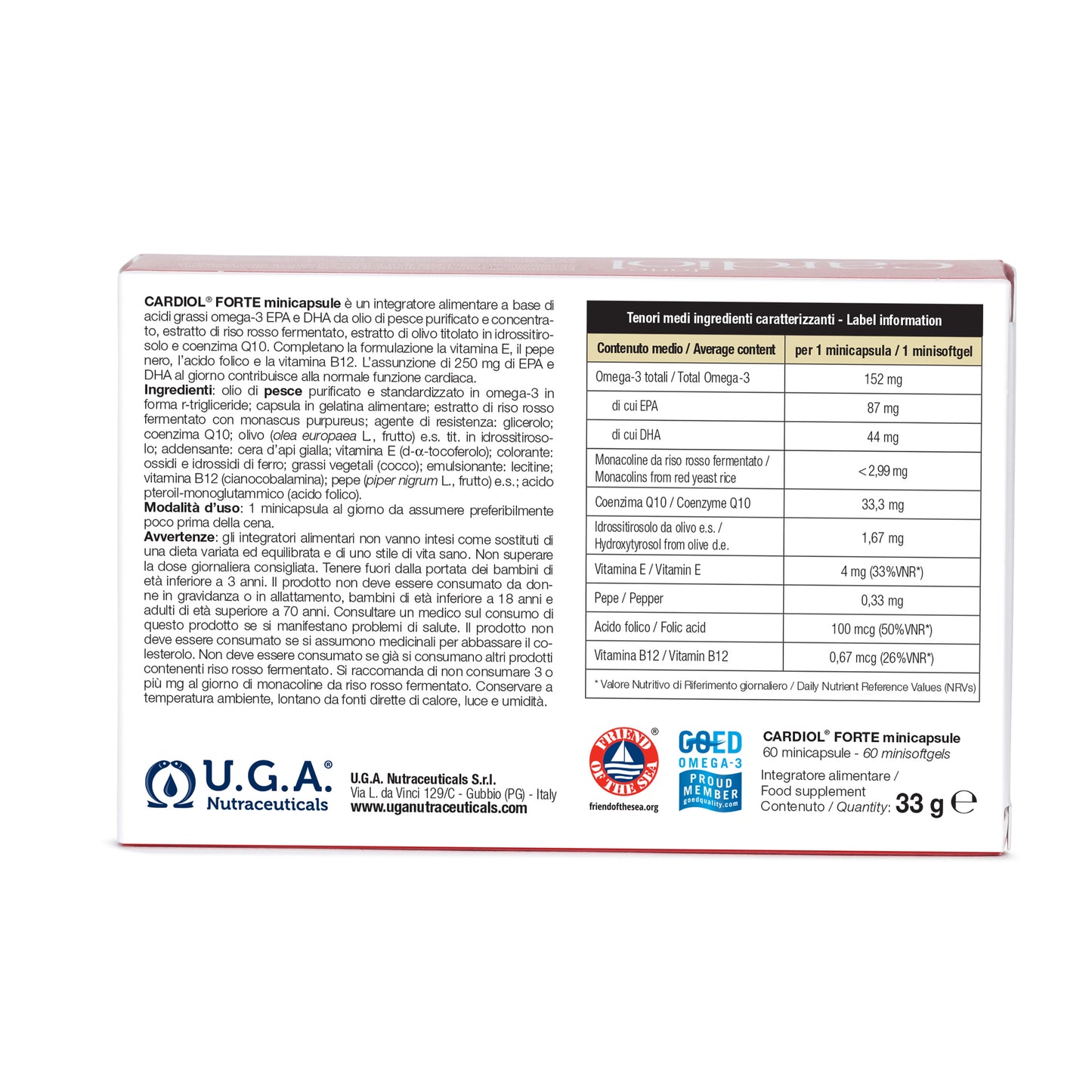 Cardiol Forte mini - 60 粒胶囊