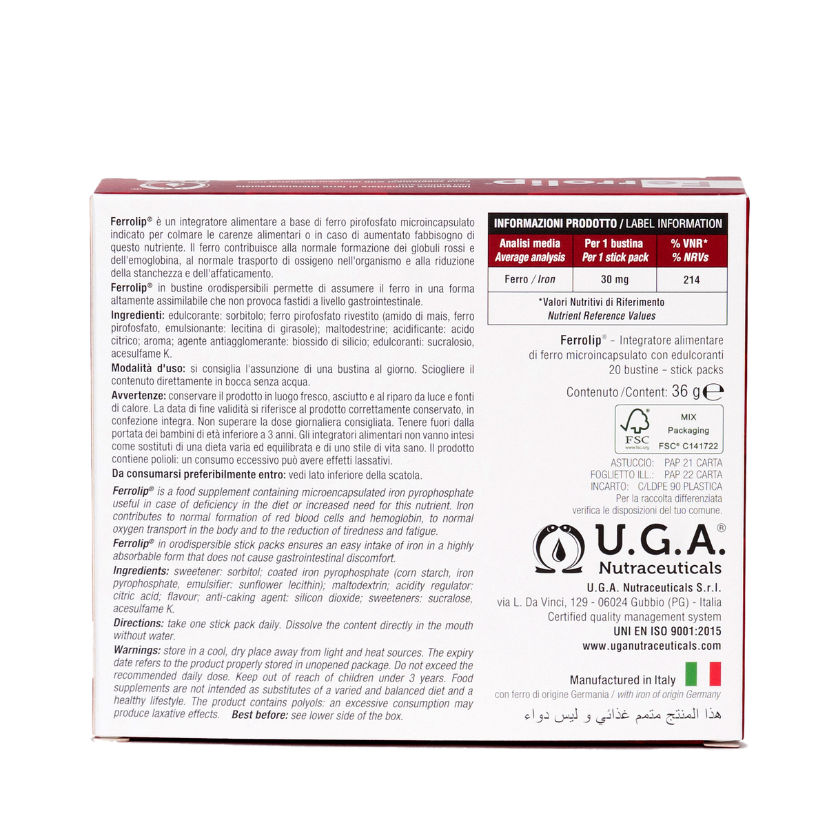 Ferrolip | U.G.A. Nutraceuticals