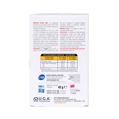 Omegor Vitality 1000 - 30 粒
